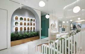 美甲美睫店装饰实景图,美甲美睫店装饰布局图