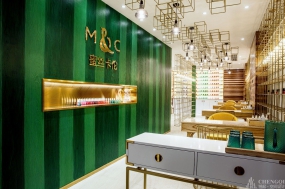 美甲店空间设计布局图,美甲店空间设计效果图