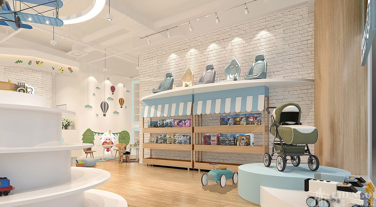 孕婴店设计效果图,孕婴店装修设计图片