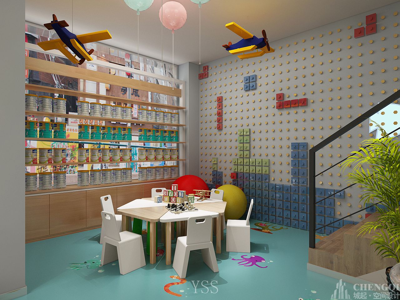 母婴店装修设计布局图,母婴店装修设计效果图