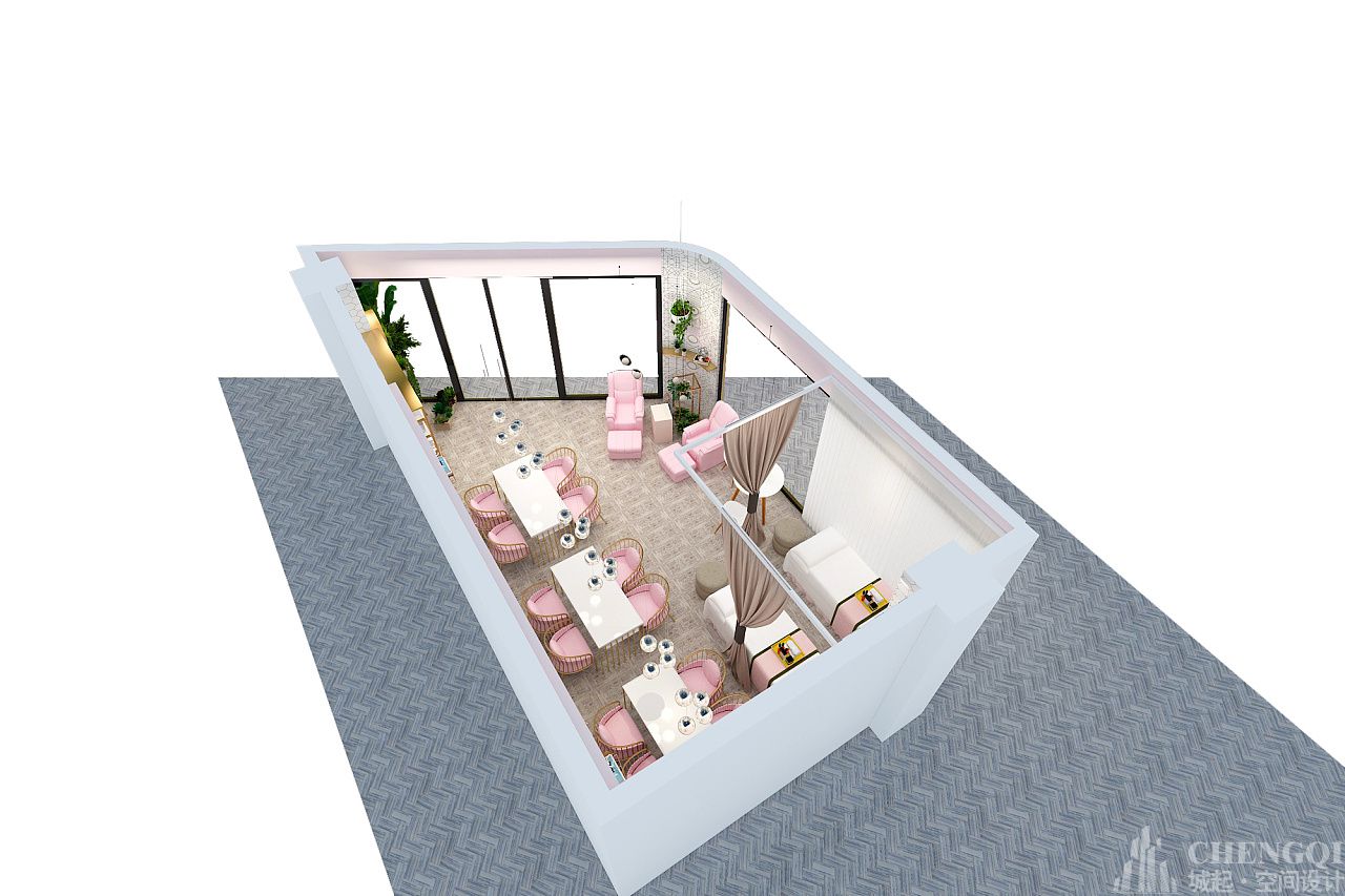 美甲美睫店装饰平面图,美甲美睫店设计平面图