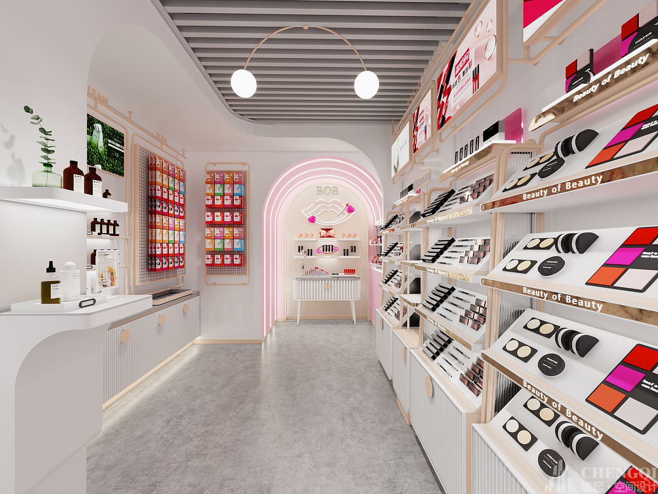 化妆品店装修设计图片,化妆品店装修设计案例图