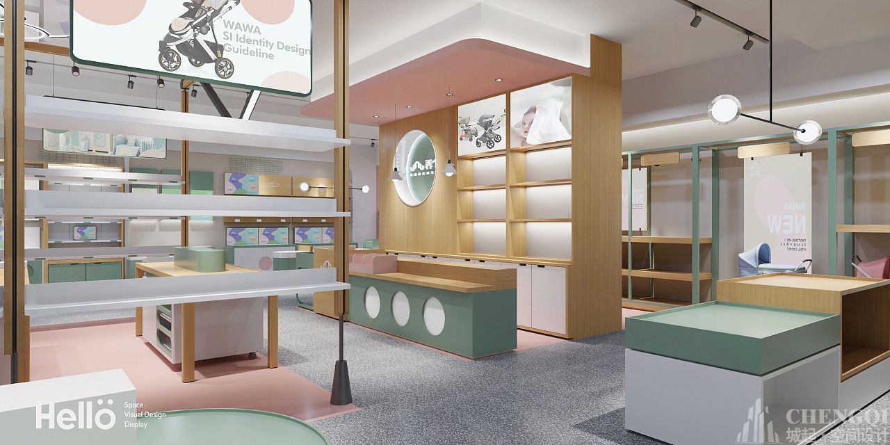母婴店装修设计图片,母婴店装修设计实景图