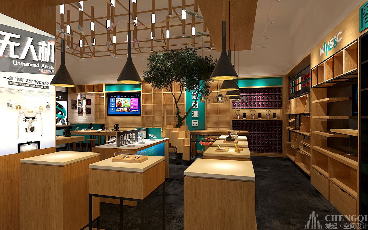 智能数码店装饰实景图,智能数码店装饰布局图