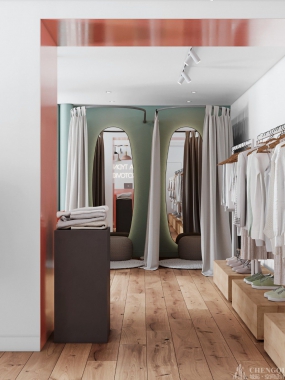 女装店设计效果图,女装店装修设计图片