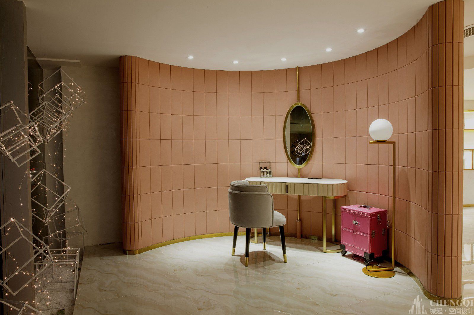 美甲店装饰效果图,美甲店设计图片