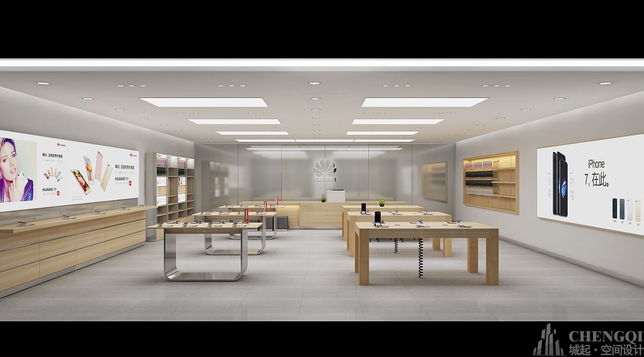 手机体验店空间设计布局图,手机体验店空间设计效果图