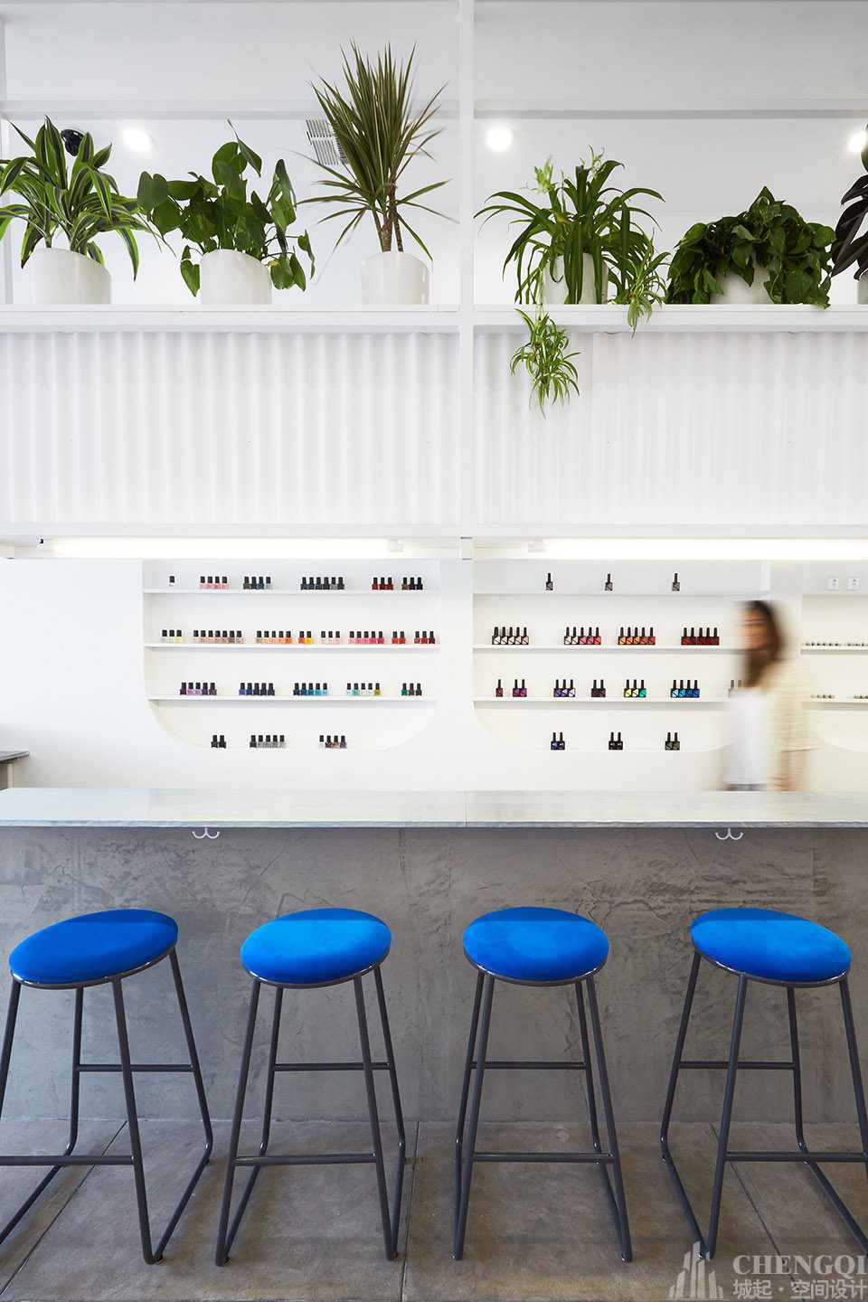 美甲店设计效果图,美甲店装修设计图片