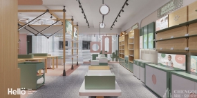 母婴店设计效果图,母婴店装修设计图片
