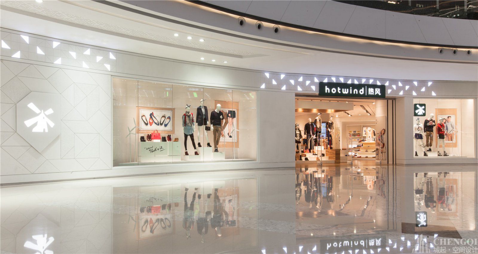 鞋店装修设计效果图,鞋店设计布局图