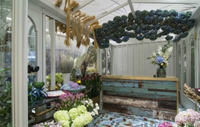 花店装修效果图,花店空间装饰实景图