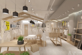宝宝衣服店空间设计图片