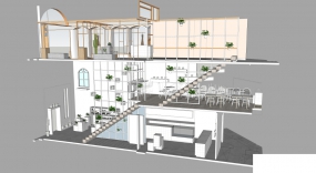 花店店铺装修设计装修效果图