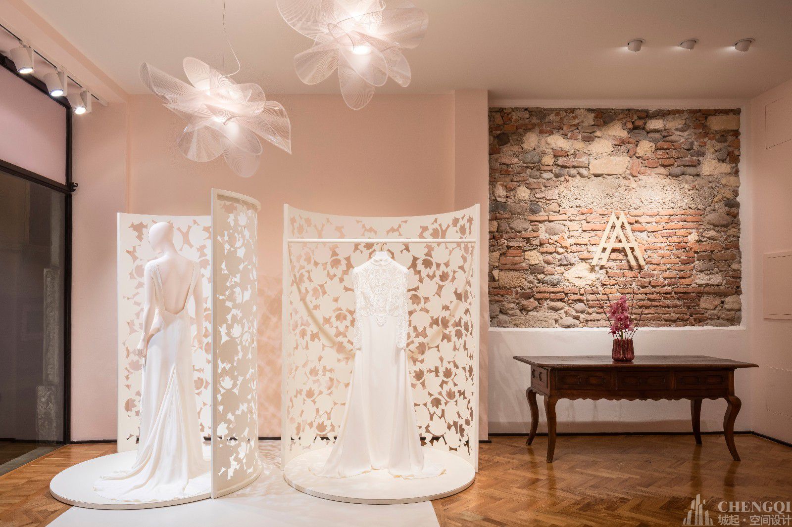 婚纱店布局效果图,婚纱店装修案例效果图