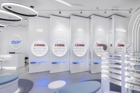 眼镜店装修设计实景图,眼镜店装修设计效果图