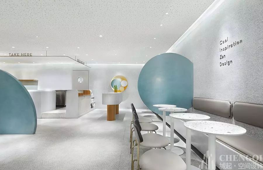 奶茶店空间设计实景图,奶茶店空间设计图片