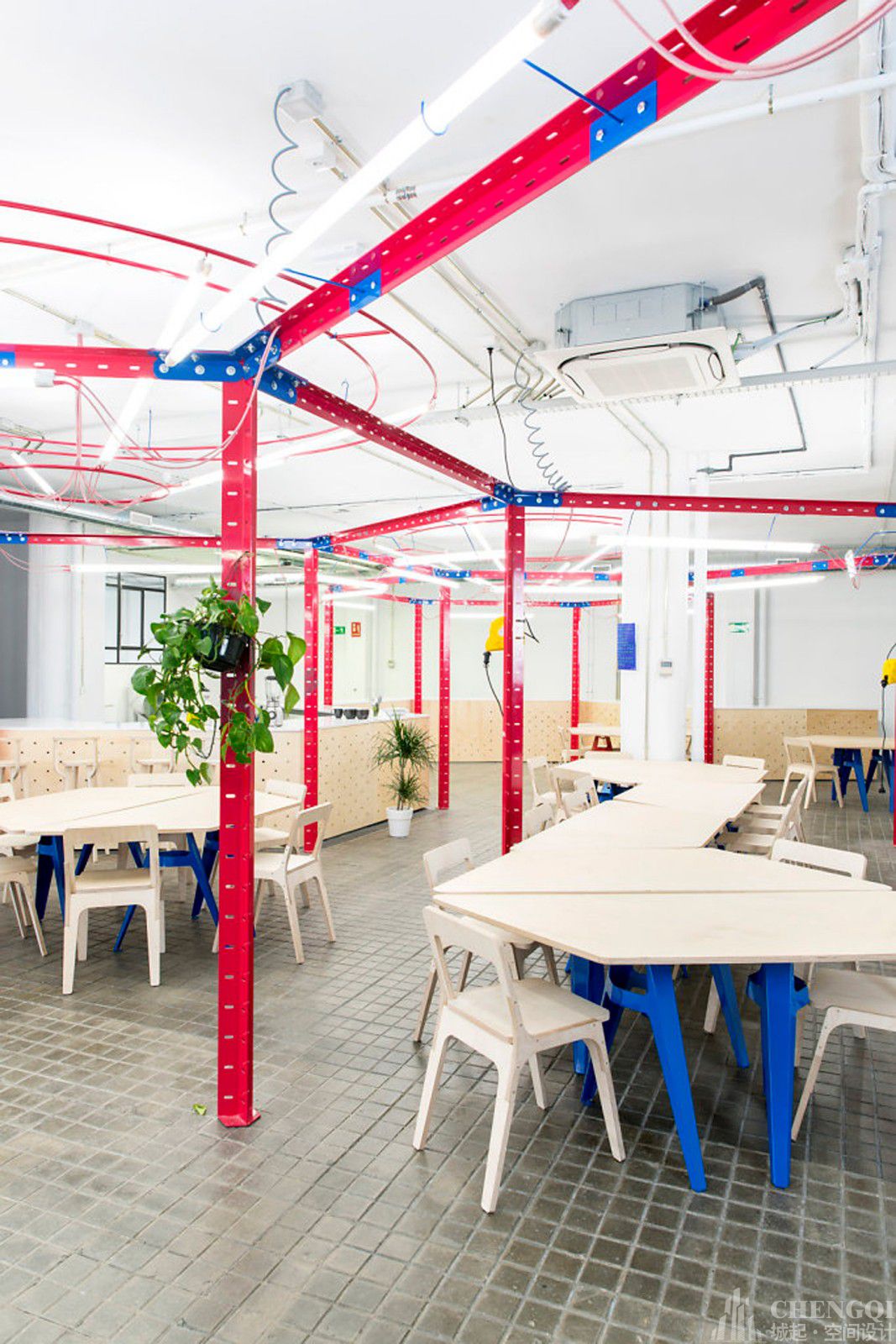 实验室空间设计效果图,实验室装饰实景图