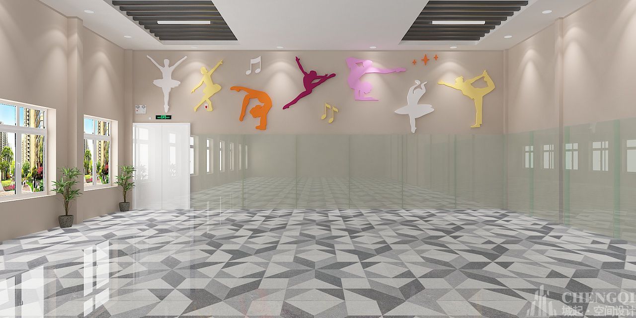 璞佳舞蹈,舞蹈房装饰案例图