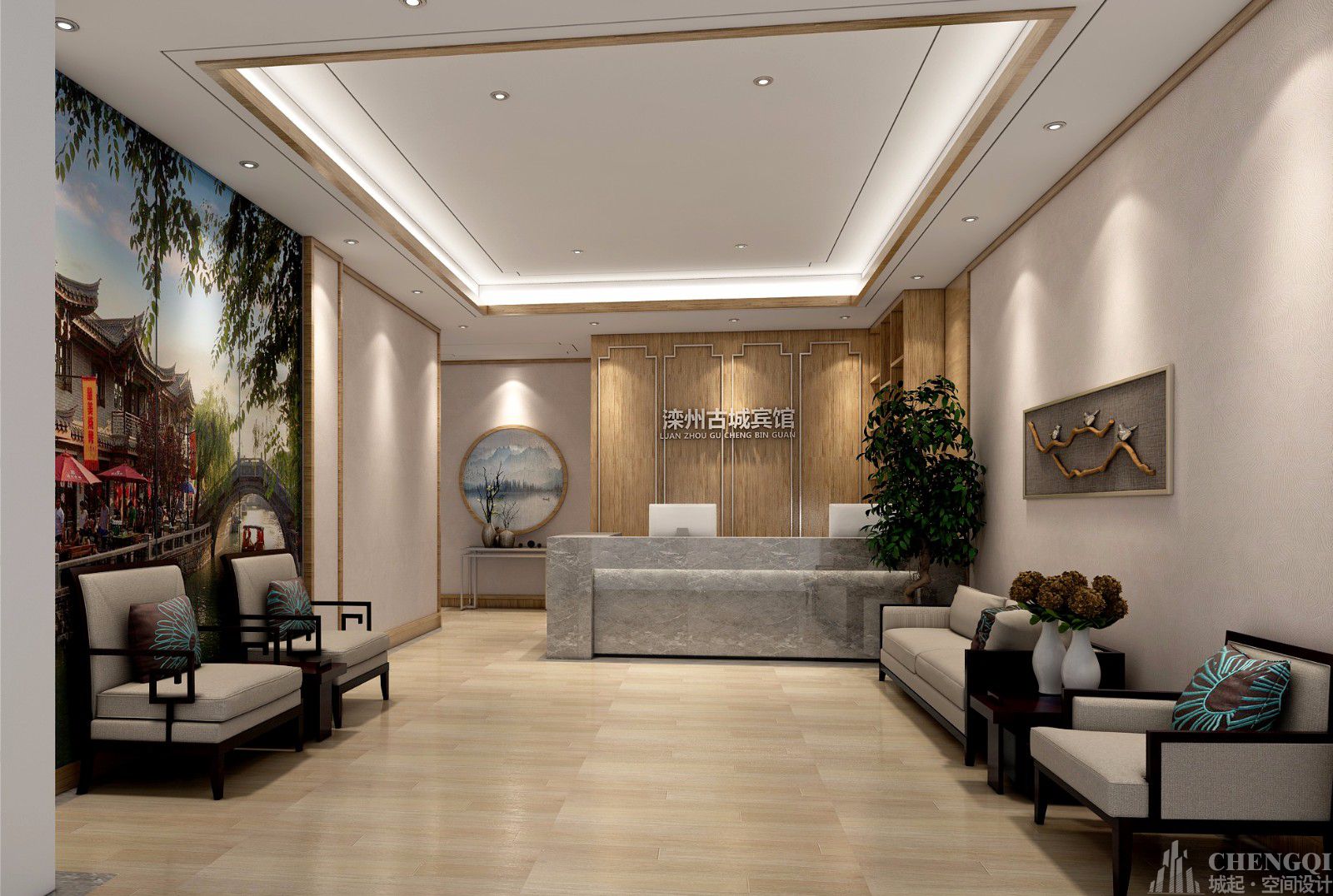 宾馆空间装饰案例图,宾馆空间装饰图片