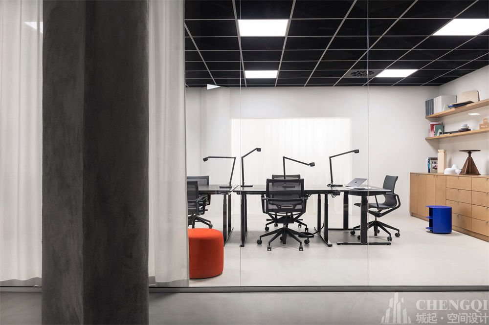 科技公司会议室设计图,办公空间装修设计图片