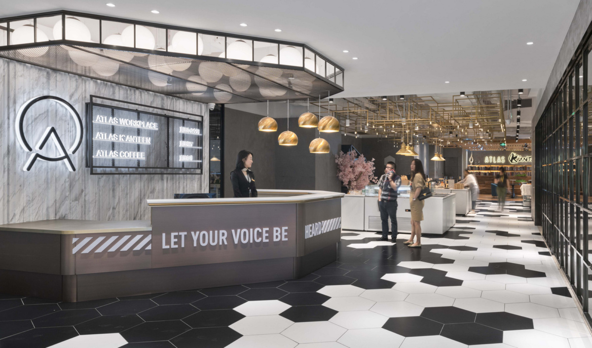 办公室前厅设计效果图案例,办公室前厅设计案例分享