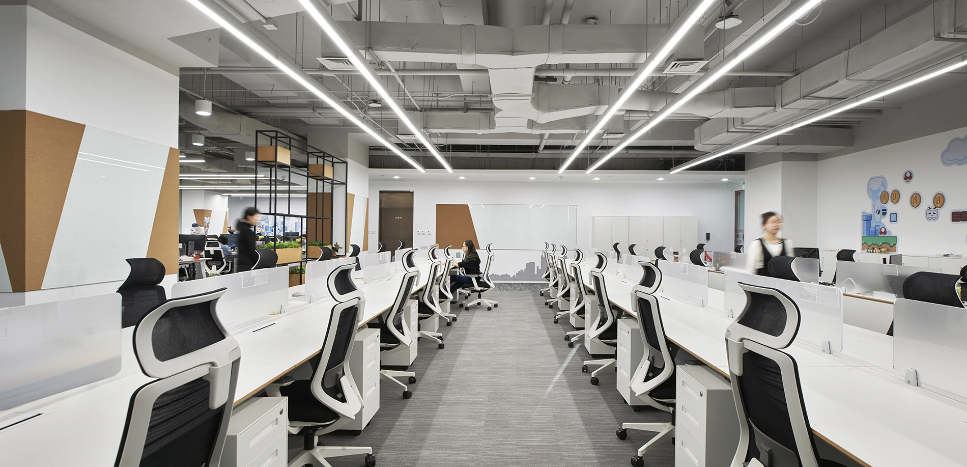 办公区域装饰设计平面图,办公区设计平面图