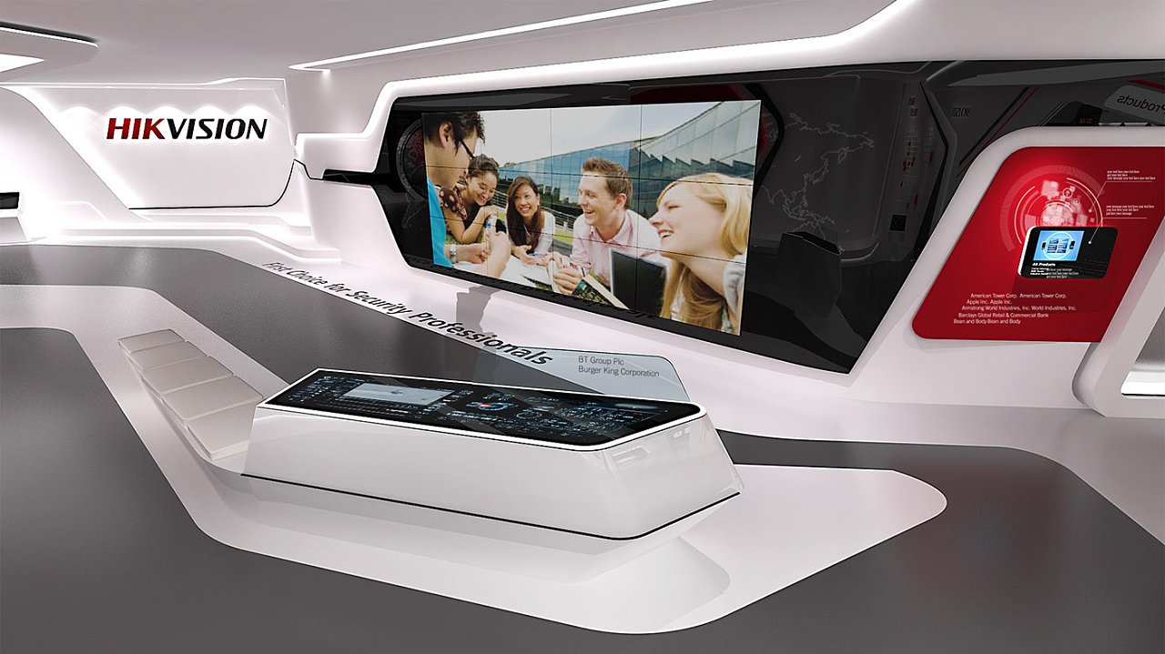 现代简约风企业展厅案例图, 大气简约企业文化展厅效果图