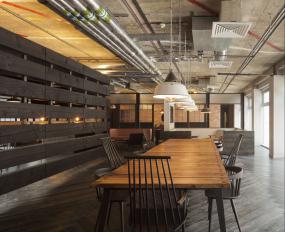 loft办公室洽谈区效果图