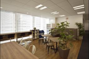 办公室休闲区家具摆放效果图片