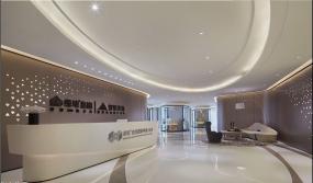 高档办公室前台装修图片案例