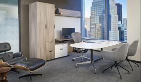 港式新中式总经理办公室装修图