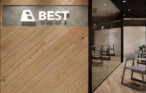 科技公司logo形象墙设计效果图