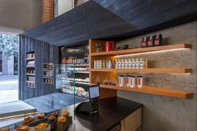 咖啡厅店面简单吊顶装修效果图