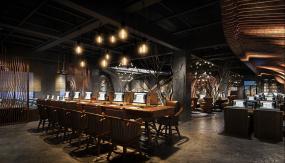 地中海装修风格网吧装修效果图