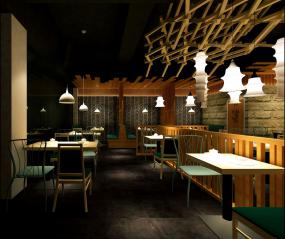 火锅店店面门头装修效果图