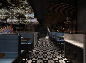 中式火锅店装饰装修效果图