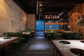 室内装饰风格火锅店效果图