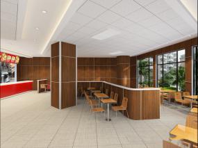 小型快餐店效果图