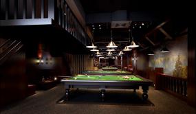 200平米台球厅装修效果图