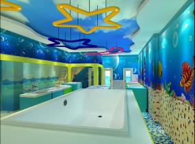 孕婴店游泳馆效果图