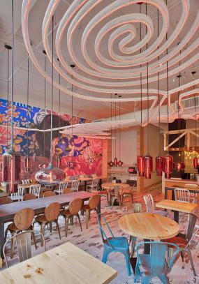 西式快餐店装修效果图