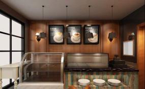 甜品店面门头设计效果图片