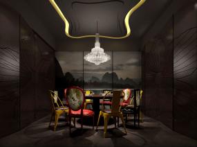 湘菜饭店室内过道装修效果图片