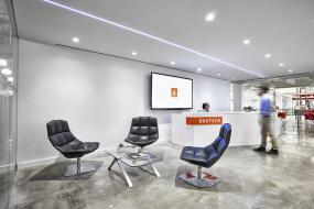 公司办公室前台装饰效果图大全