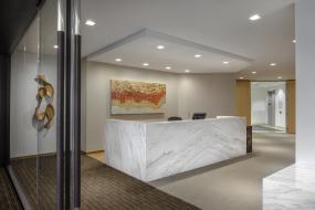 2018大型办公室前台装修效果图集