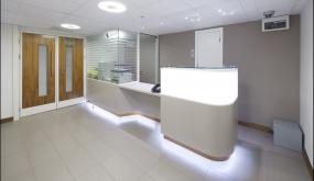 办公室前台装修装饰效果图