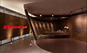 写字楼前台造型设计效果图