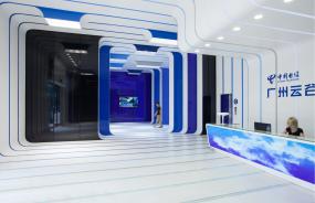 2018写字楼前台隔断设计图片欣赏