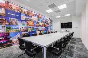 公司办公室会议室装修吊顶效果图片