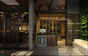 现代时尚风格火锅店装修图片